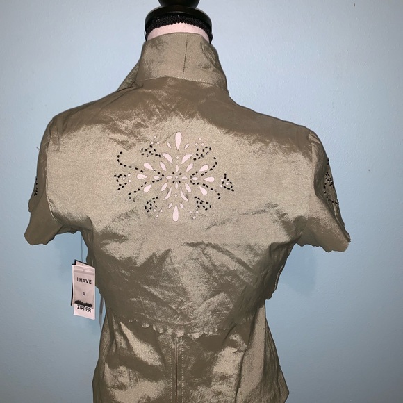 NWT Expo New York 2 Piece Beaded Jacket/Top Set - Picture 2 of 8